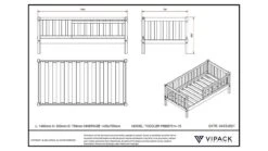 Peuter Bed 70 -Slaapcomfort Winkel Baby Bed 70 grijs 3
