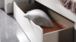 Bed Butiken Met Gestoffeerd Hoofdbord 5 Bed Butiken Met Gestoffeerd Hoofdbord -Slaapcomfort Winkel Bed Butiken met gestoffeerd hoofdbord alpine wit 2