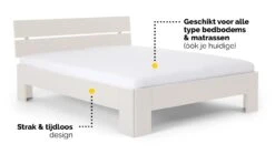 Bed Fresh Met Hoofdbord -Slaapcomfort Winkel Bed Fresh 400 met hoofdbord wit 2