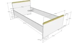 Bed Londen -Slaapcomfort Winkel Bed Londen antraciet 2