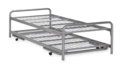 Bed Met Onderschuifbed Doppia -Slaapcomfort Winkel Bed onderschuifBed Doppia zilver 2