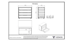 Commode 4 Laden Pino/Scott -Slaapcomfort Winkel Commode Pino 4 laden wit 2