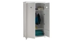 Complete Kinderkamer Amori Met Nachtkast, Bureau En 2-deurs Kast -Slaapcomfort Winkel Complete kinderkamer Amori met kast bureau en bibliotheekkast wit 1