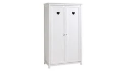 Complete Kinderkamer Amori Met Nachtkast, Bureau En 2-deurs Kast -Slaapcomfort Winkel Complete kinderkamer Amori met kast bureau en bibliotheekkast wit
