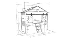 Halfhoogslaper Barnie -Slaapcomfort Winkel Halfhoogslaper Barnie wit 3