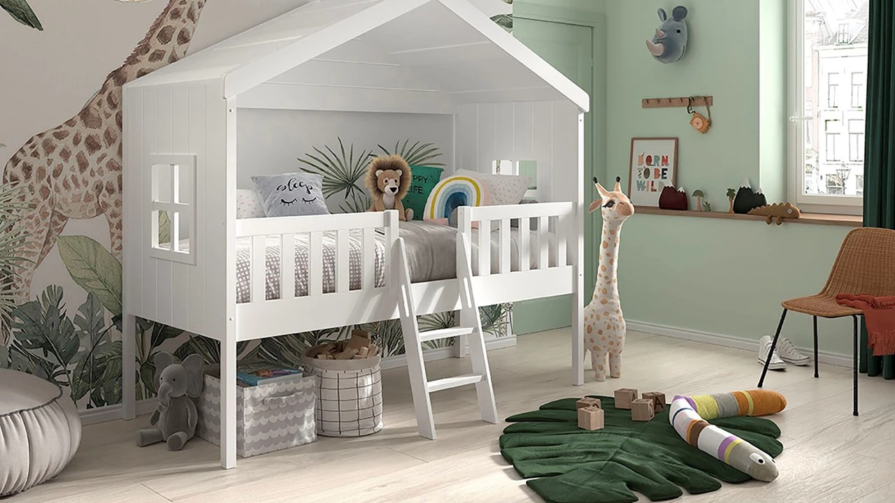 Halfhoogslaper HuisBed 1 Halfhoogslaper HuisBed