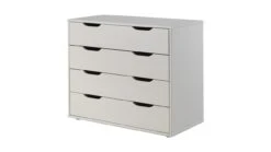 Halfhoogslaper Scott Met Bureau En 2 Commodes -Slaapcomfort Winkel Halfhoogslaper Scott met bureau en 2 commodes wit 5