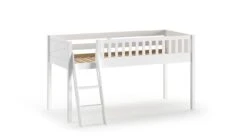 Halfhoogslaper Scott Met Bureau En Commode -Slaapcomfort Winkel Halfhoogslaper Scott met bureau en commode wit 2