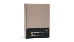 Hoeslaken Beter Bed Select Biologisch Perkal Matras -Slaapcomfort Winkel Hoeslaken Biologisch perkal matras taupe 4
