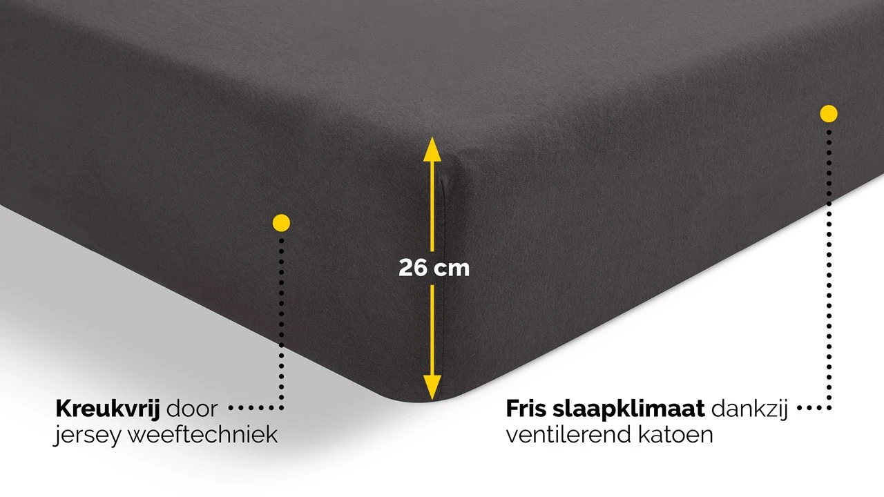 Hoeslaken Beter Bed Select Jersey 4 Hoeslaken Beter Bed Select Jersey - Afbeelding 4