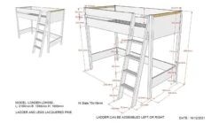 Hoogslaper Londen -Slaapcomfort Winkel Hoogslaper Londen wit 2