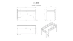 Hoogslaper Pino Laag 5 Hoogslaper Pino Laag -Slaapcomfort Winkel Hoogslaper Pino laag wit 2