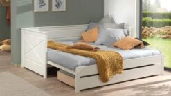 Kajuitbed Paneel Uitschuifbaar Pino Met Lade 9 Kajuitbed Paneel Uitschuifbaar Pino Met Lade -Slaapcomfort Winkel Kajuitbed paneel uitschuifbaar Pino met lade wit 2