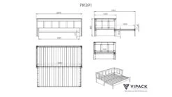 Kajuitbed Spijlen Uitschuifbaar Pino -Slaapcomfort Winkel Kajuitbed uitschuifbaar Pino wit 12
