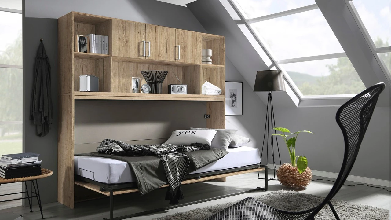 Opklapbed Albero Met Bovenbouw 1 Opklapbed Albero Met Bovenbouw