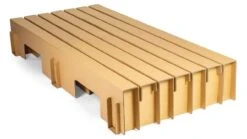 Paper Bed -Slaapcomfort Winkel Paper Bed met laden bruin 6