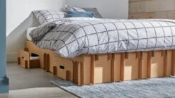 Paper Bed -Slaapcomfort Winkel Paper Bed met laden bruin 9