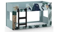 Stapelbed Luca Jungle -Slaapcomfort Winkel Stapelbed Luca Jungle mintgroen 2