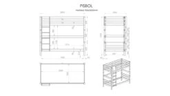 Stapelbed Pino 180 Cm Hoog -Slaapcomfort Winkel Stapelbed Pino 180 cm hoog natuur 2