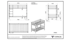 Stapelbed Pino -Slaapcomfort Winkel Stapelbed Pino bruin 2