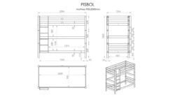 Stapelbed Pino Hoog -Slaapcomfort Winkel Stapelbed Pino grijs 5