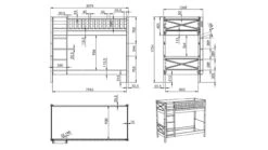 Stapelbed Scott -Slaapcomfort Winkel Stapelbed Scott 175 cm hoog wit 4