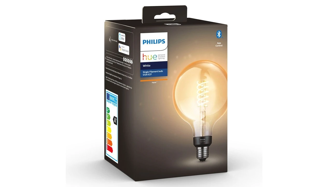 Verlichting Philips Hue Filamentlamp White Globe G125/E27 1 Verlichting Philips Hue Filamentlamp White Globe G125/E27