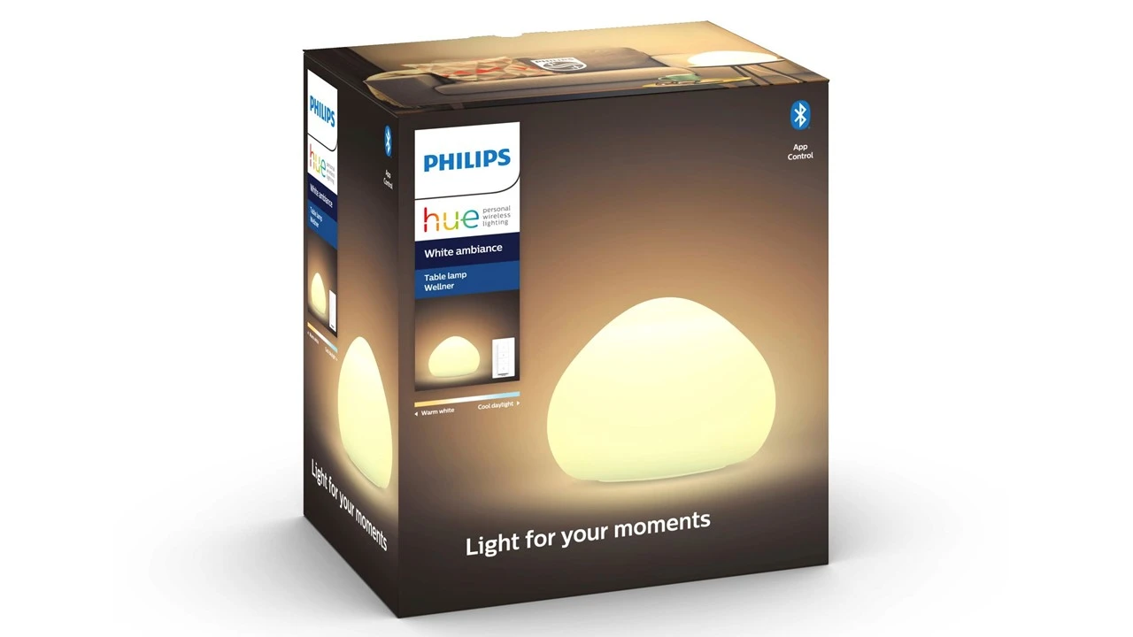 Verlichting Philips Hue Wellner Tafellamp White Ambiance Wit 1 Verlichting Philips Hue Wellner Tafellamp White Ambiance Wit