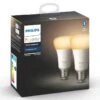 Verlichting Philips Hue White Ambiance E27 Duo Pack