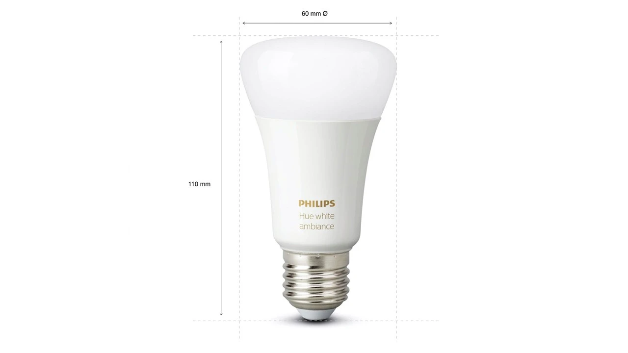 Verlichting Philips Hue White Ambiance Starterkit E27 (3 Lampen, 1 Dimmer + Bridge) 7 Verlichting Philips Hue White Ambiance Starterkit E27 (3 Lampen, 1 Dimmer + Bridge) - Afbeelding 7