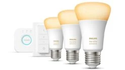 Verlichting Philips Hue White Ambiance Starterkit E27 (3 Lampen, 1 Dimmer + Bridge) 13 Verlichting Philips Hue White Ambiance Starterkit E27 (3 Lampen, 1 Dimmer + Bridge) -Slaapcomfort Winkel Verlichting Philips Hue White Ambiance Starterkit E27 3 lampen 1 dimmer bridge 2