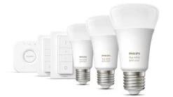 Verlichting Philips Hue White And Color Ambiance Starterkit E27 (3 Lampen, 2 Dimmers + Bridge) 13 Verlichting Philips Hue White And Color Ambiance Starterkit E27 (3 Lampen, 2 Dimmers + Bridge) -Slaapcomfort Winkel Verlichting Philips Hue White and Color Ambiance Starterkit E27 3 lampen 2 dimmers bridge 2